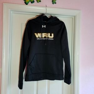 Welsh Rugby Union Black Under Armour Hoodie Wru Team Apparel Size M/L Sweatshirt